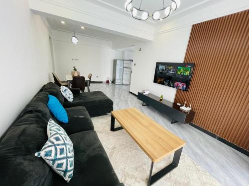 Comfort living one bedroom apartment with fully equipped gym swimming pool private parking space child play area and amazing scenic views