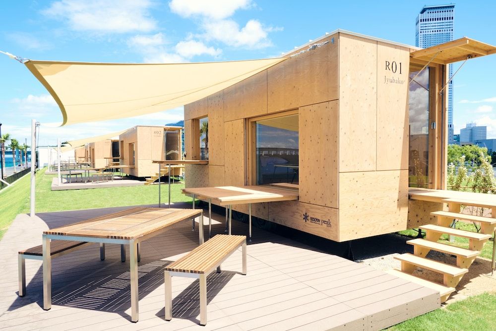 Snow Peak Osaka Rinku in Izumisano, Japan