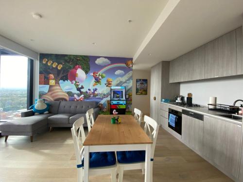 Nintendo Theme Adelaide CBD King Bed Gym BBQ — 4-Star Luxury Hotel in Adelaide, Australia