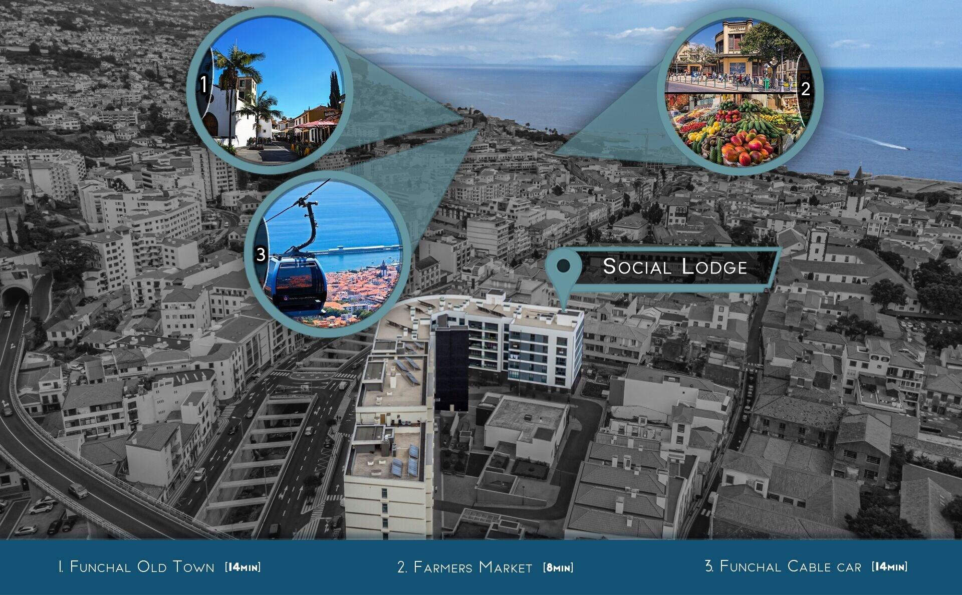 Social Lodge Funchal Center City View Rooftop — 4-Star Luxury Hotel in Funchal, Portugal