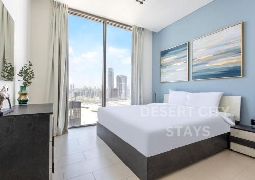 2 Bed in Sobha Creek Vista Reserve with Burj Khalifa views hosted by Desert City Stays — 4-Star Luxury Hotel in Dubai, United Arab Emirates