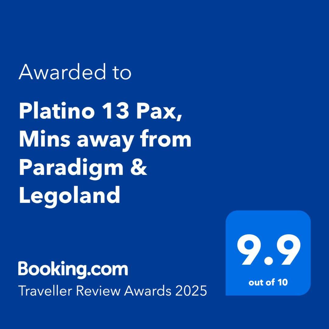 Huge Family Friendly 3BR Suite PLATINO Service Apartment Mins Walk to Paradigm Mall — 4-Star Luxury Hotel in Johor Bahru, Malaysia