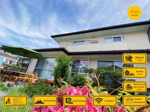 安野月江苑 Anno Gekkouen Fuji in Fujiyoshida, Japan