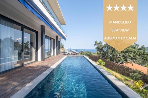 Architect Designed House Heated Pool and Sea View — 4-Star Luxury Hotel in Mandelieu-La-Napoule, France