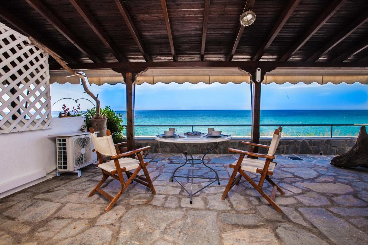 Grand Sunset in Siviri Beach in Kallithea, Greece