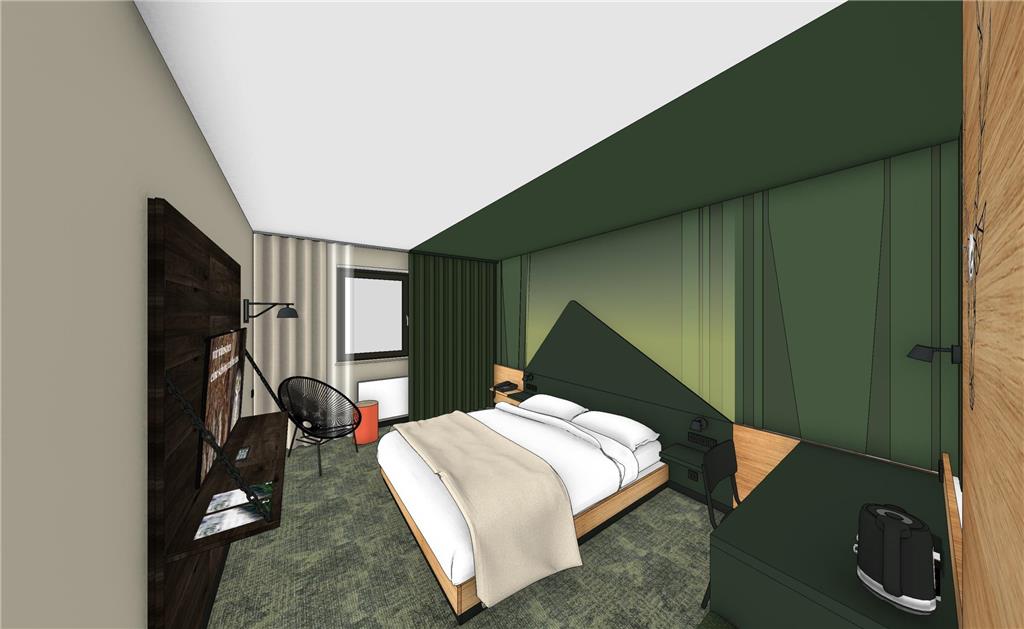 Modern and very close to the forest. Lots of comfort. Few frills.