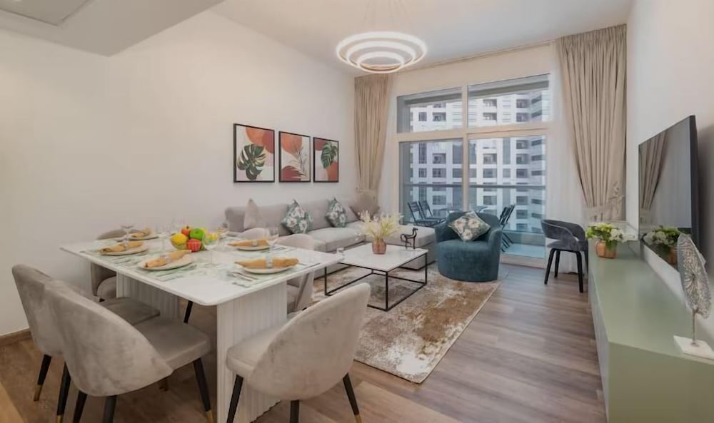 Vogue Al Fahad Tower Al Barsha Heights near Mall of The Emirates Walking Distance to DIC Metro Station Two Bedroom Apartment with Balcony and Access to all Amenities — 5-Star Luxury Hotel in Dubai, United Arab Emirates