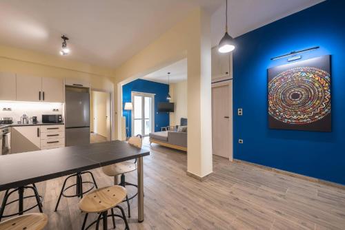 Modern Apartment Balcony & Metro Access — 4-Star Luxury Hotel in Athens, Greece