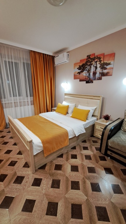 Flatirini on the street of Kursantov Kirovtsev in Vladikavkaz, Russia