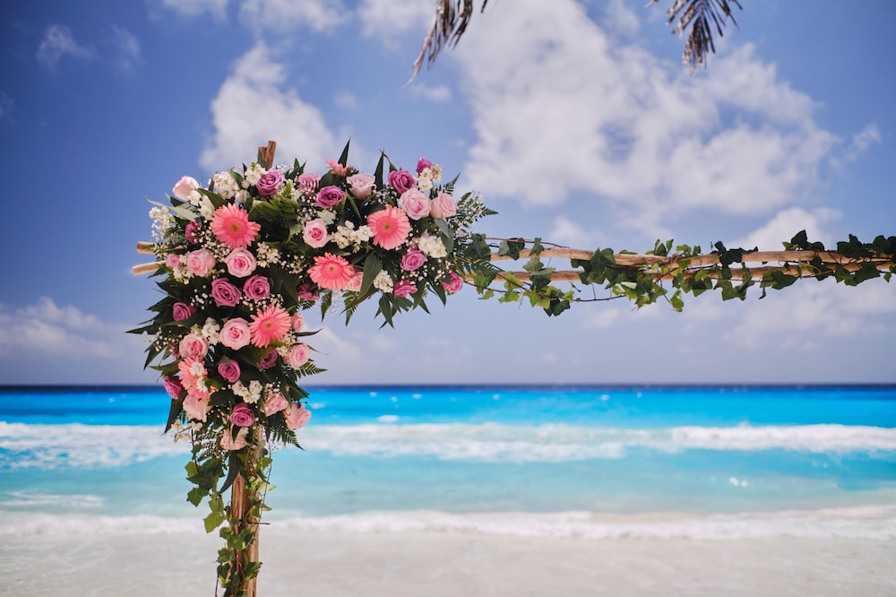 Outdoor wedding area