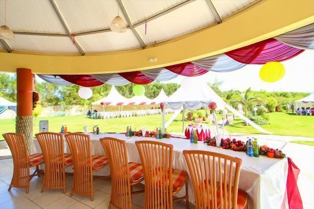 Outdoor wedding area