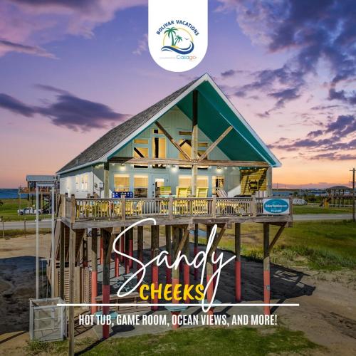 Beachfront HotTub Gameroom CargoLift SandyCheeks in Bolivar Peninsula, United States