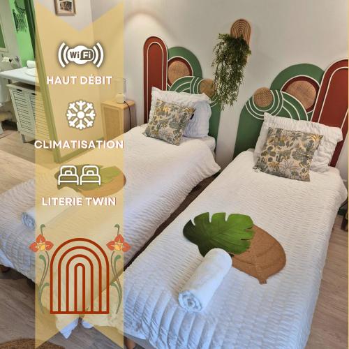 Boudoir Clim Wifi Twin Gare - carbon neutral hotel in Lourdes