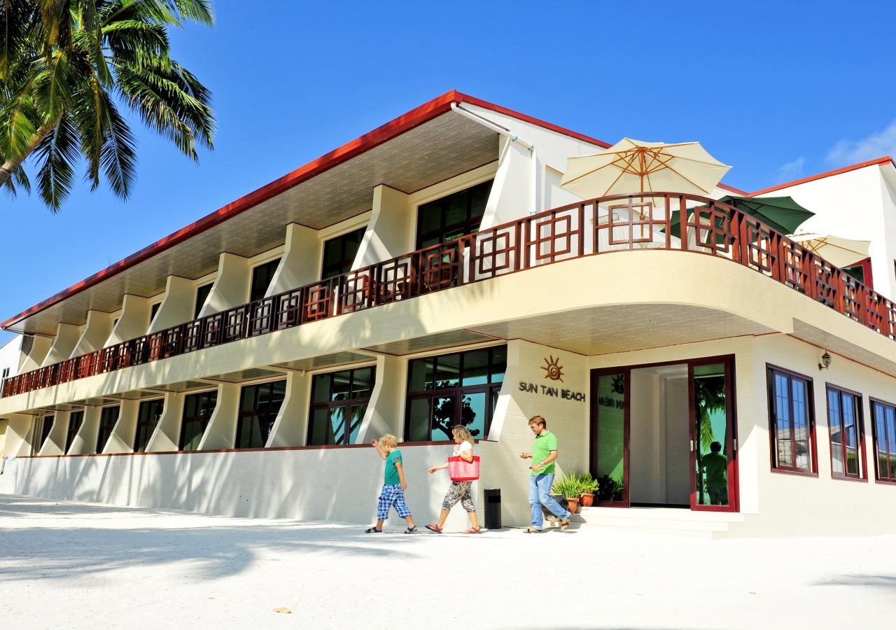 Sun Tan Beach Hotel in Maafushi, Maldives