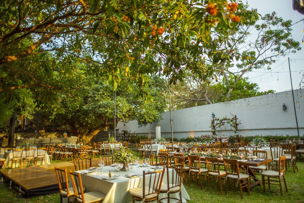 Outdoor wedding area