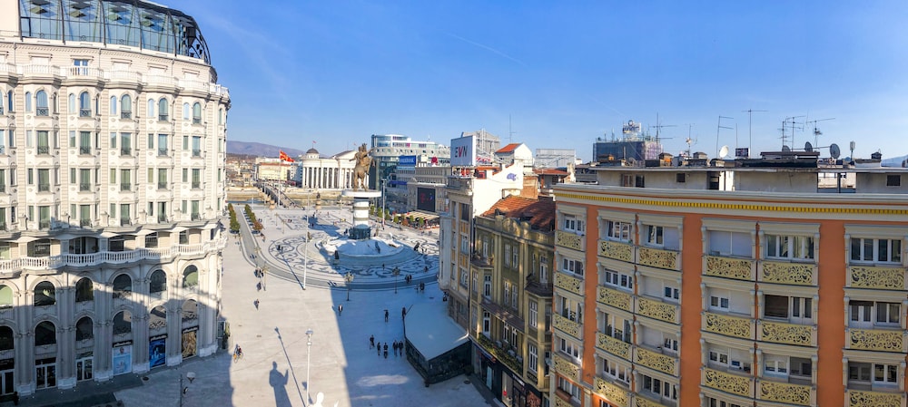 Hotel Square in Skopje, Republic of Macedonia