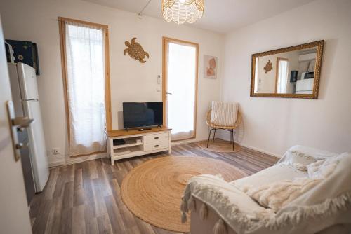 La Case de Rose en bord de plage in Le Barcares, France