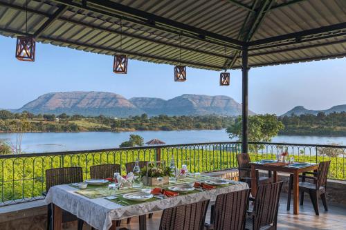 SaffronStays Lake House Bouganvillea Nashik rustic pool villa with great lake views and patio dining — 4-Star Luxury Hotel in Nashik, India