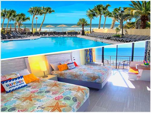 New Unique Renovated Oceanfront Condo at Ocean Reef Resort Free parking Amazing pools — 4-Star Luxury Hotel in Myrtle Beach, United States