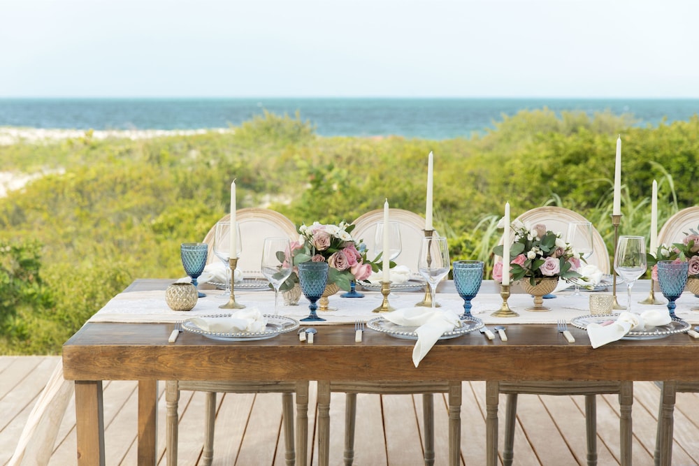Outdoor wedding area
