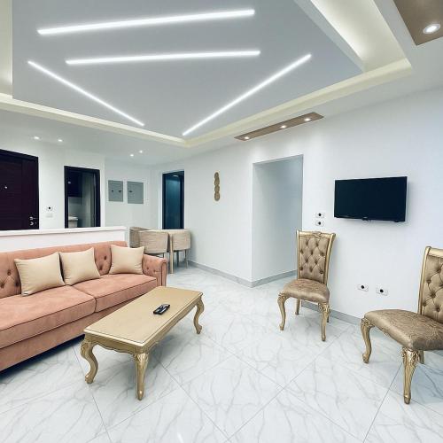 Soft Sun Coastal Flat in Unknown City, Egypt