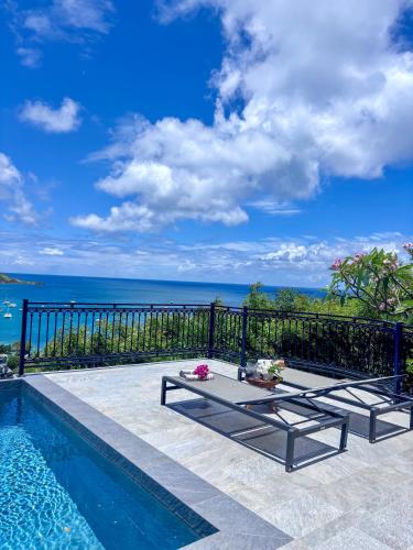 Ti Bay Vue Mer spectaculaire & Piscine à débordement in Unknown City, Saint Martin