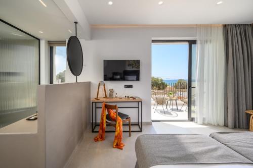 Theros Hani Sea in Kokkini Chani, Greece