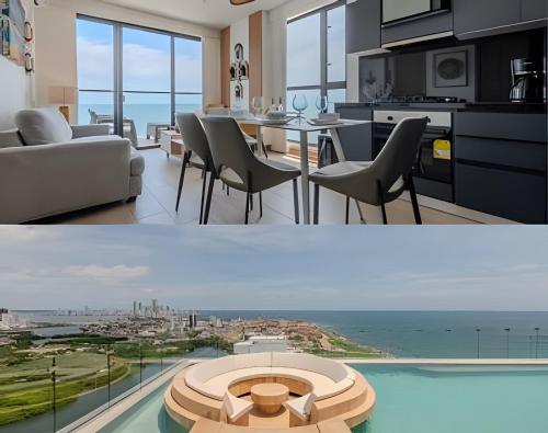 Espectacular Vista al Mar and Historic Center 2BR — 4-Star Luxury Hotel in Cartagena, Colombia