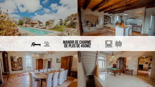 Chez Dominique 450 m2 Manoir Piscine Billard — hotel in Saint-Martin-D'heres