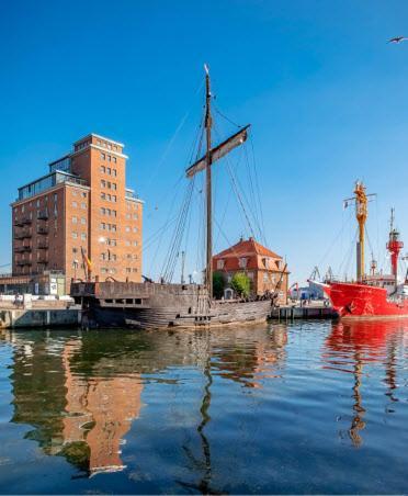 Appartment im Ohlerich Speicher in Wismar mit Stadt und Meerblick — 4-Star Luxury Hotel in Wismar, Germany