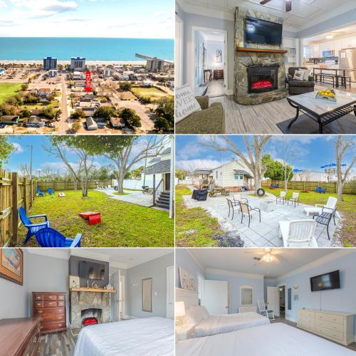 Charming Centrally Located Ocean View w Huge Private Yard Patio Firepit & BBQ in Myrtle Beach, United States