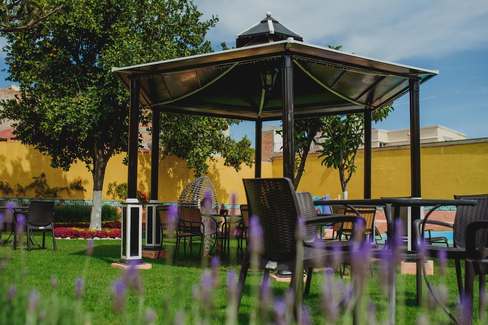 Outdoor banquet area