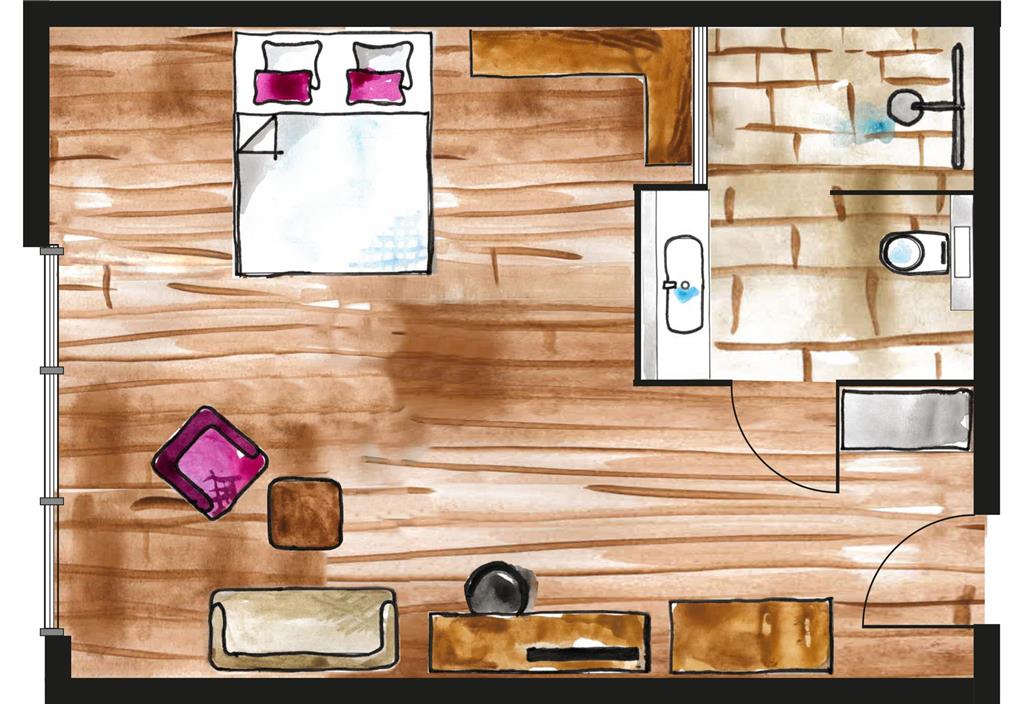 Floorplan Accessible Superior Room
