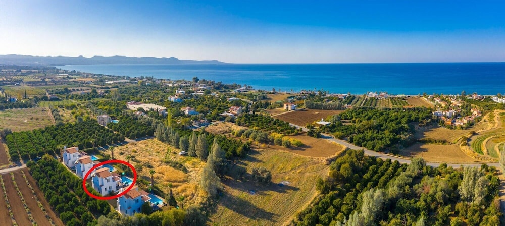 Argaka Sun Villa Tria Large Private Pool Walk to Beach Sea Views A C Wifi 3271