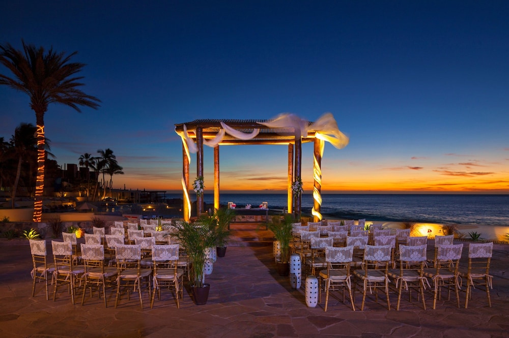 Outdoor wedding area