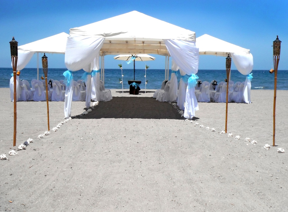 Outdoor wedding area