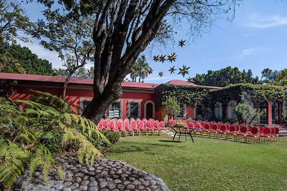 Outdoor banquet area