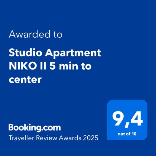 Studio Apartment NIKO II 5 min to center