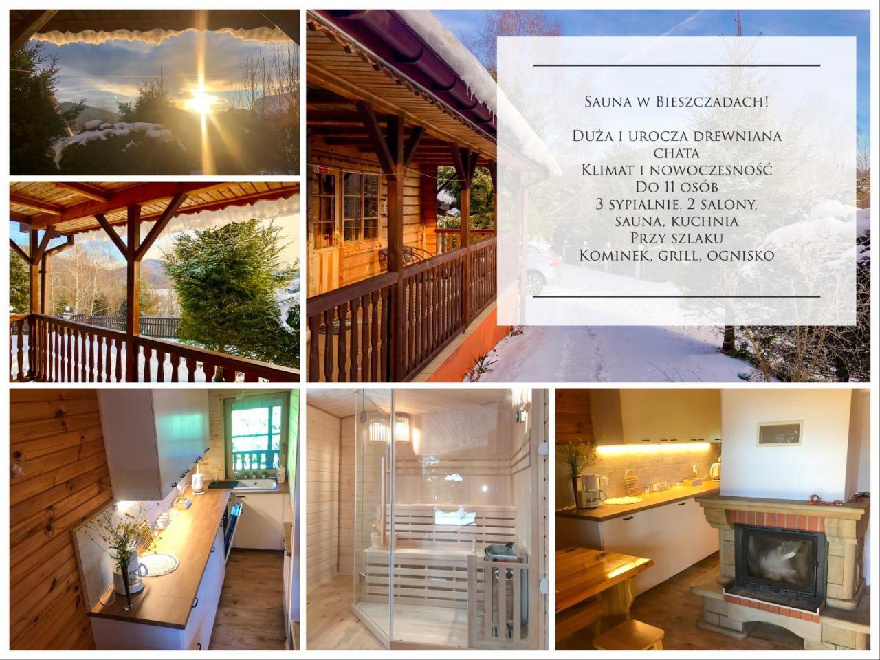 Urocza Chata Z Sauna W Bieszczadzkim Parku Krajobrazowym in Bukowiec, Poland