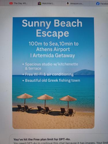 Athens Seaside Studio Artemida 2 Days Minimum — Artemida — photo 2