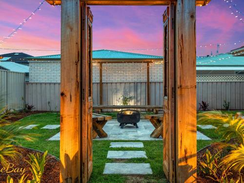 Waves on Whitesands in Fingal Bay, Australia