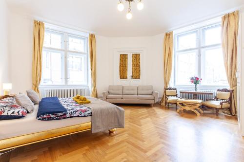 Royal Apartment by Charles Bridge view of Saint Nicholas Church — 4-Star Luxury Hotel in Prague, Czech Republic