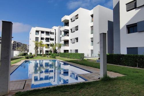 Blue Themed Vacation Condo — 4-Star Luxury Hotel in Temara, Morocco