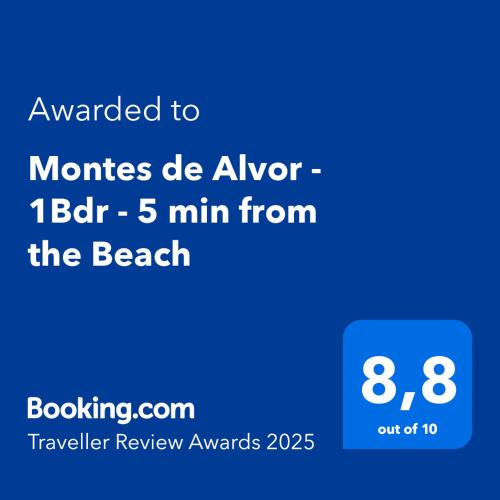 Montes de Alvor 1Bdr 5 min from the Beach in Alvor, Portugal