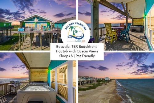 MoonStone 3BR Beachfront w Hot Tub Amazing Beach Views and Large Deck in Wheatland, United States