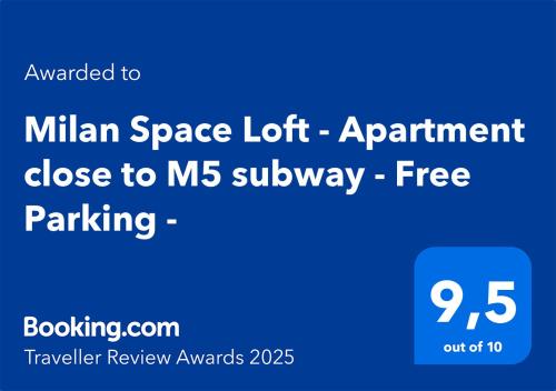 Milan Space Loft Apartment close to M5 subway Free Parking Sky & Netflix TV — 4-Star Luxury Hotel in Milan, Italy