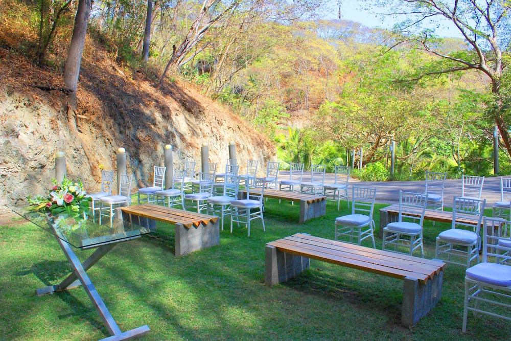 Outdoor wedding area