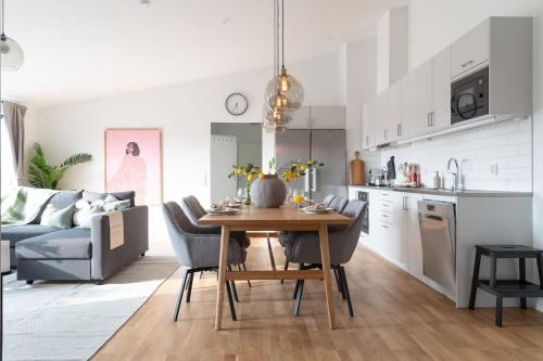 Youthful 3BR Flat with Balcony and Hobby Game Board in Bastad, Sweden