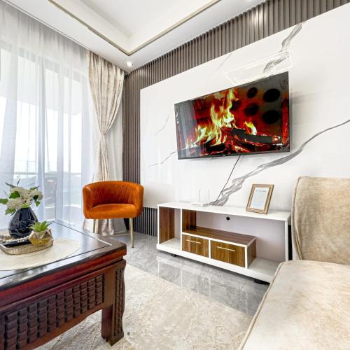 Newly Furnished Three Bedroom Apartment With Swimming Pool Fully Equipped Gym Children Playground Ample Parking Space And Unbeatable Scenic City Views
