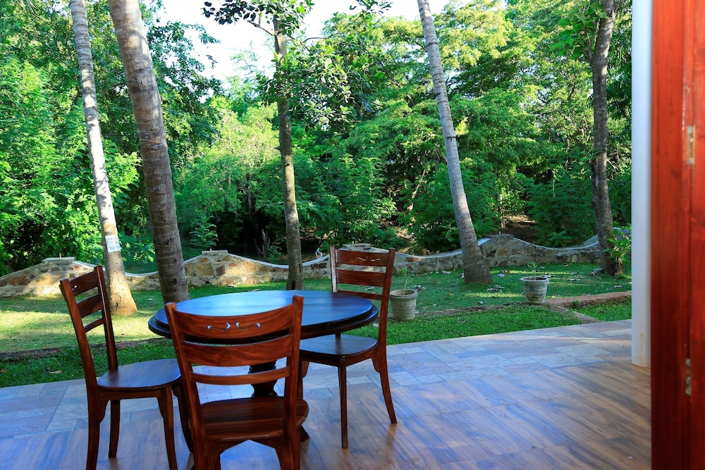 River Edge in Kataragama, Sri Lanka